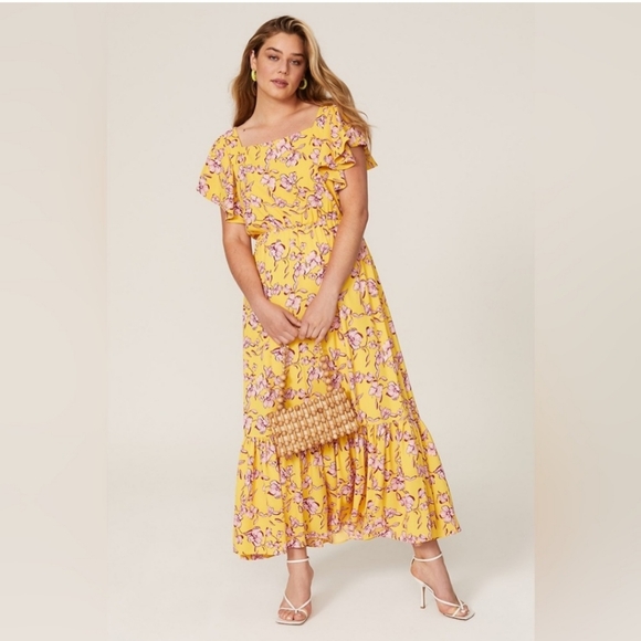 Sachin and Babi Yellow Dress - Picture 1 of 8